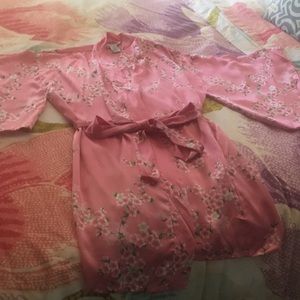 Like new silk short robe.